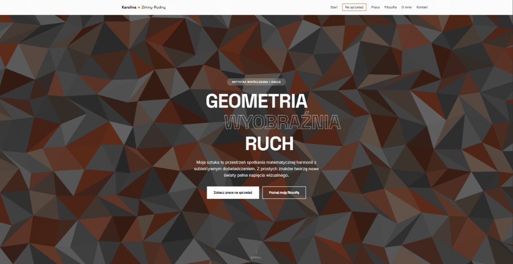 ZIRUART.COM Hero - Generative Low-Poly Animation