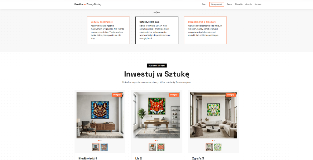 ZIRUART.COM Shop - Invest in Art Section